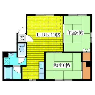 フォーブルミヨシB【201号室】の間取り