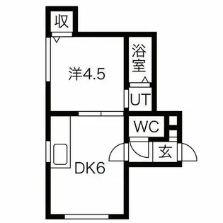 パールハイツⅠ【202号室】の間取り