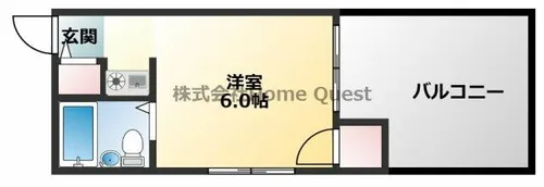 メゾンヤマト長堂【303号室】の間取り