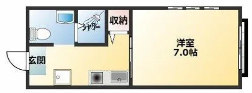 STUDIO NAGASE【2階】の間取り