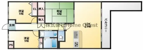 レジェーロ永和【303号室】の間取り