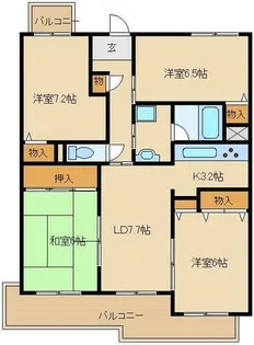 エスタブレ【4階】の間取り
