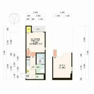 ハーモニーテラス八代町【1階】の間取り