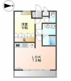 大阪府堺市美原区多治井【マンション】の間取り