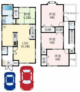 大阪府堺市北区船堂町2丁【一戸建】の間取り
