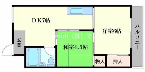 カーサベラ桜川【4階】の間取り