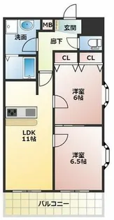 メゾン・デ・ノムラ島之内【12階】の間取り
