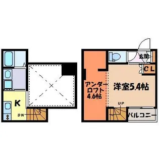 カーサ9名駅【2階】の間取り