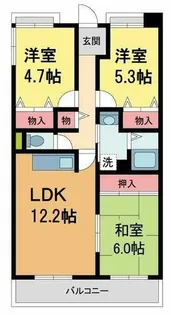 春荘館花水木【304号室】の間取り