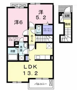 シエラメール【2階】の間取り
