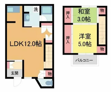 大阪府池田市綾羽2丁目【一戸建】の間取り