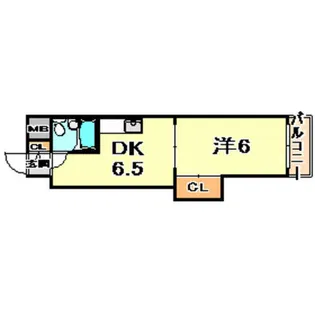 シンエーハイツ六甲道【4階】の間取り