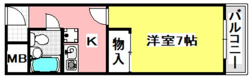 ロイヤルコート【1階】の間取り
