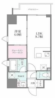 シーズンフラッツ大手前【2階】の間取り