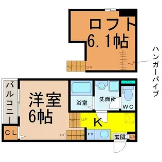 クレール名駅【1階】の間取り