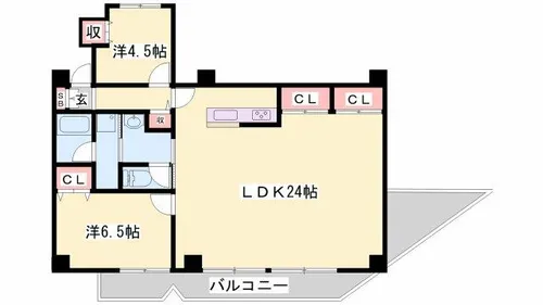 メゾン富士才【203号室】の間取り