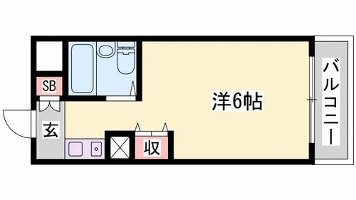 スカイコート姫路【510号室】の間取り