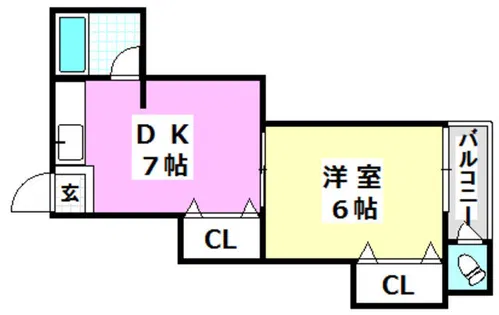 悠ハイツ【2階】の間取り