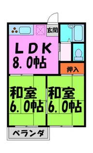 乾ハイツ【A201号室】の間取り