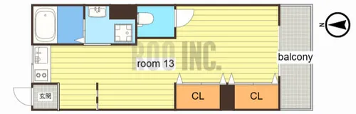 FELICE手柄【2-2号室】の間取り