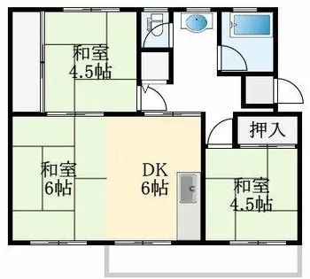 狭山住宅28号棟【1階】の間取り