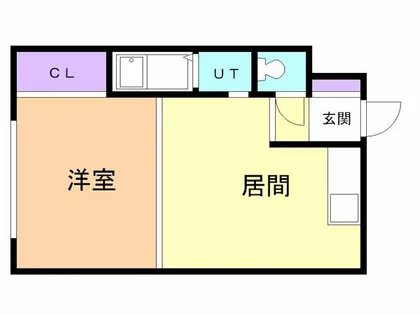 コーポKⅡ【105号室】の間取り