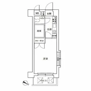 パンルネックスディア室見Ⅱ【5階】の間取り