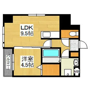 ベイシック薬院【7階】の間取り