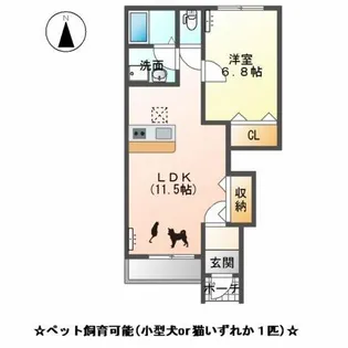 ジュピター【1階】の間取り