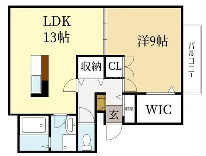 プロスペールツジ【3階】の間取り
