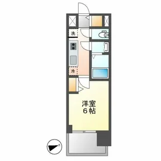 アドバンス名古屋ブランシュ【1204号室】の間取り