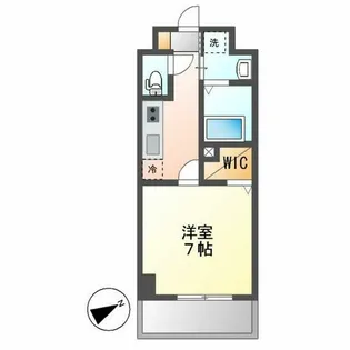 プレイズシード車道アベニュー【304号室】の間取り