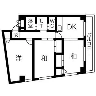 ロイヤルハイツ宏和Ⅰ【6階】の間取り