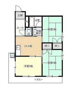 コーポやすり苑【3階】の間取り
