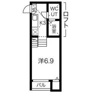 アストリア名駅【105号室】の間取り
