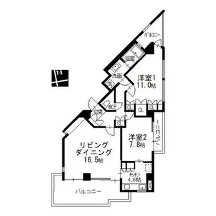 Ns21やごと【4階】の間取り