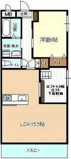 ミヨシハイツ【2階】の間取り