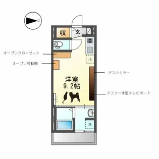 ソルチ歌里【3階】の間取り