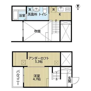 フレシールA【201号室】の間取り