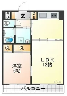 兵庫県西宮市鳴尾町5丁目【マンション】の間取り