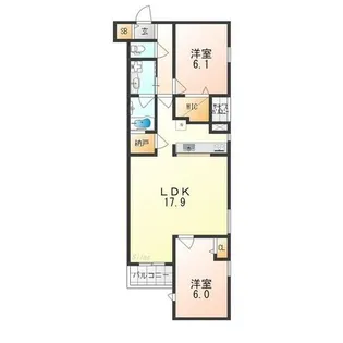 MAiSON dE BORO 御所南【4階】の間取り