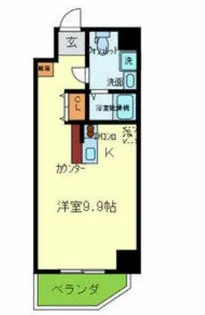 パウゼドーム前【8階】の間取り