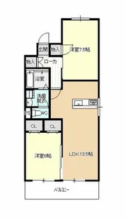 高杉ハイツ丹羽【4階】の間取り