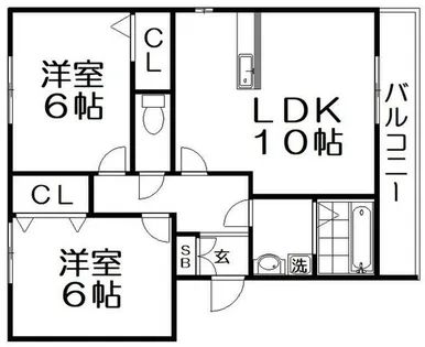 グラシアス【102号室】の間取り