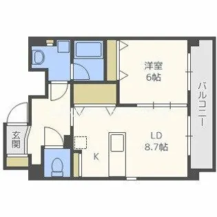 SWISS梅田東【10階】の間取り