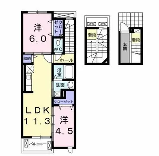 River・Line【303号室】の間取り
