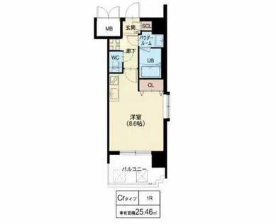 プレサンス神崎川ファインブレス【3階】の間取り