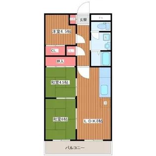 サンプラザ新石切【2階】の間取り