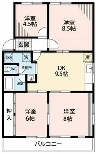 第2三浦ハイツ【B-2号室】の間取り