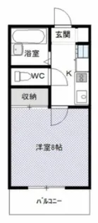 コーポメルベーユ【2階】の間取り